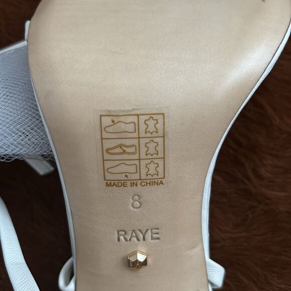 RAYE Bubbly Heel in Ivory White Size 8 / Néw No Box - Picture 11 of 12